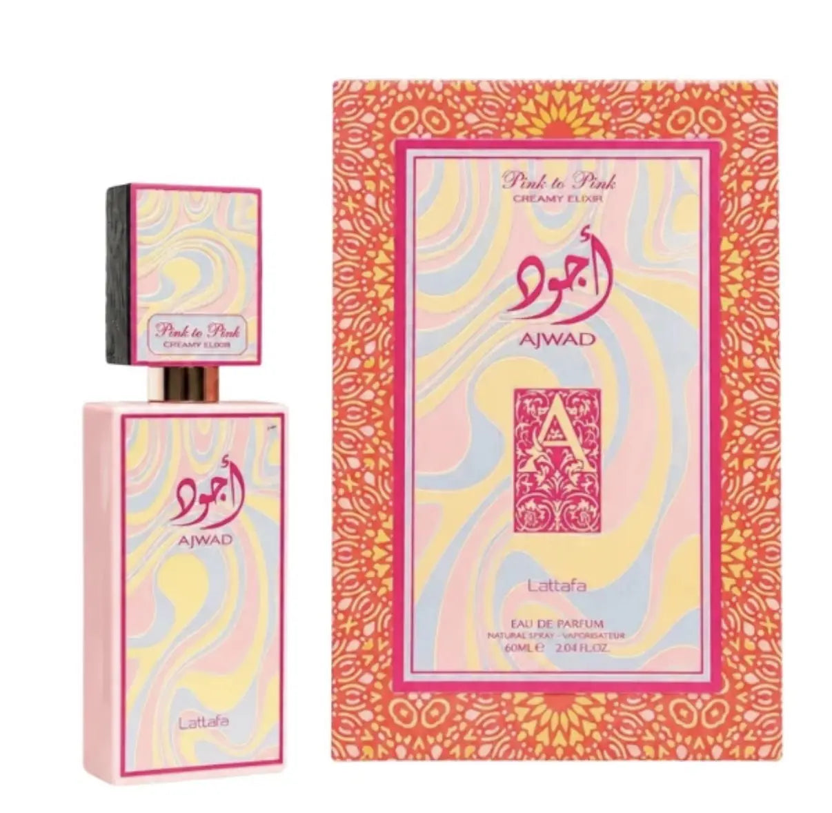 ajwad pink to pink creamy elixir Qamariya Perfume